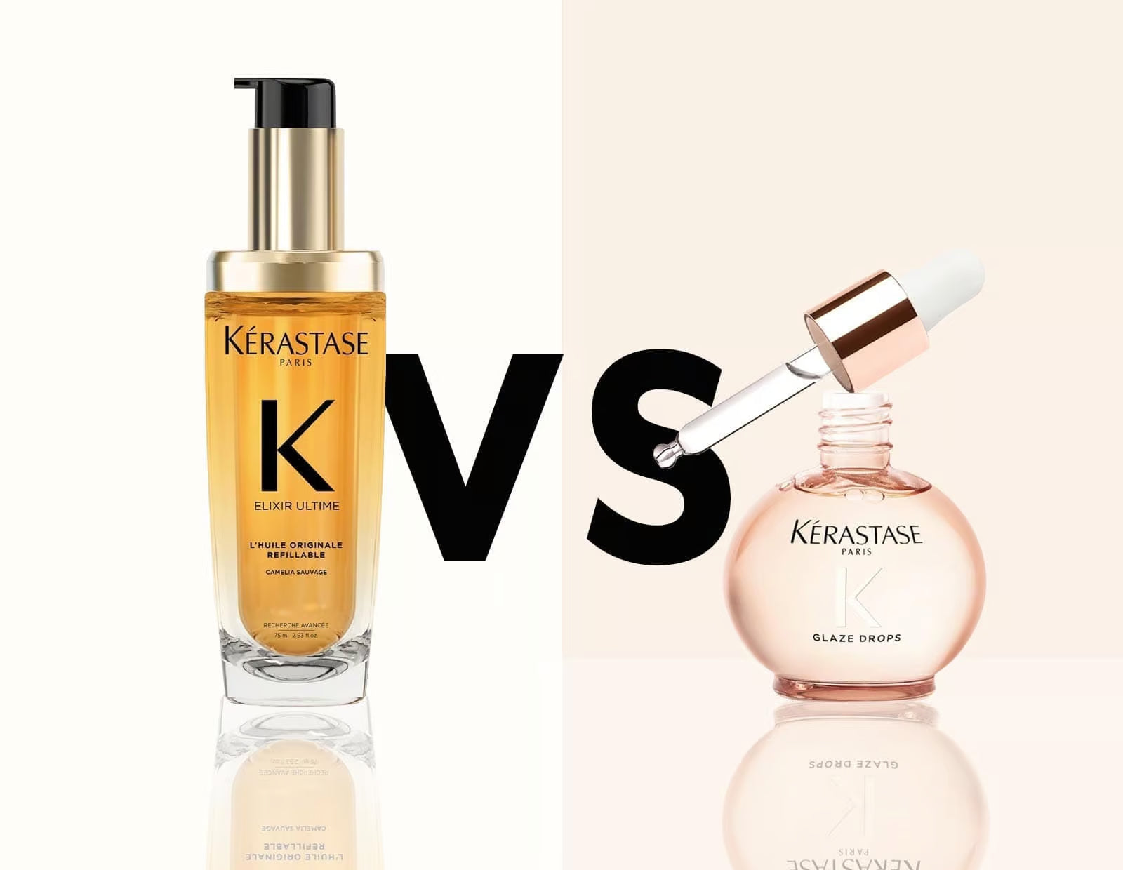 Image of Kérastase Elixir Ultime vs Glaze Drops - Which Hair Oil Is Right For You?
