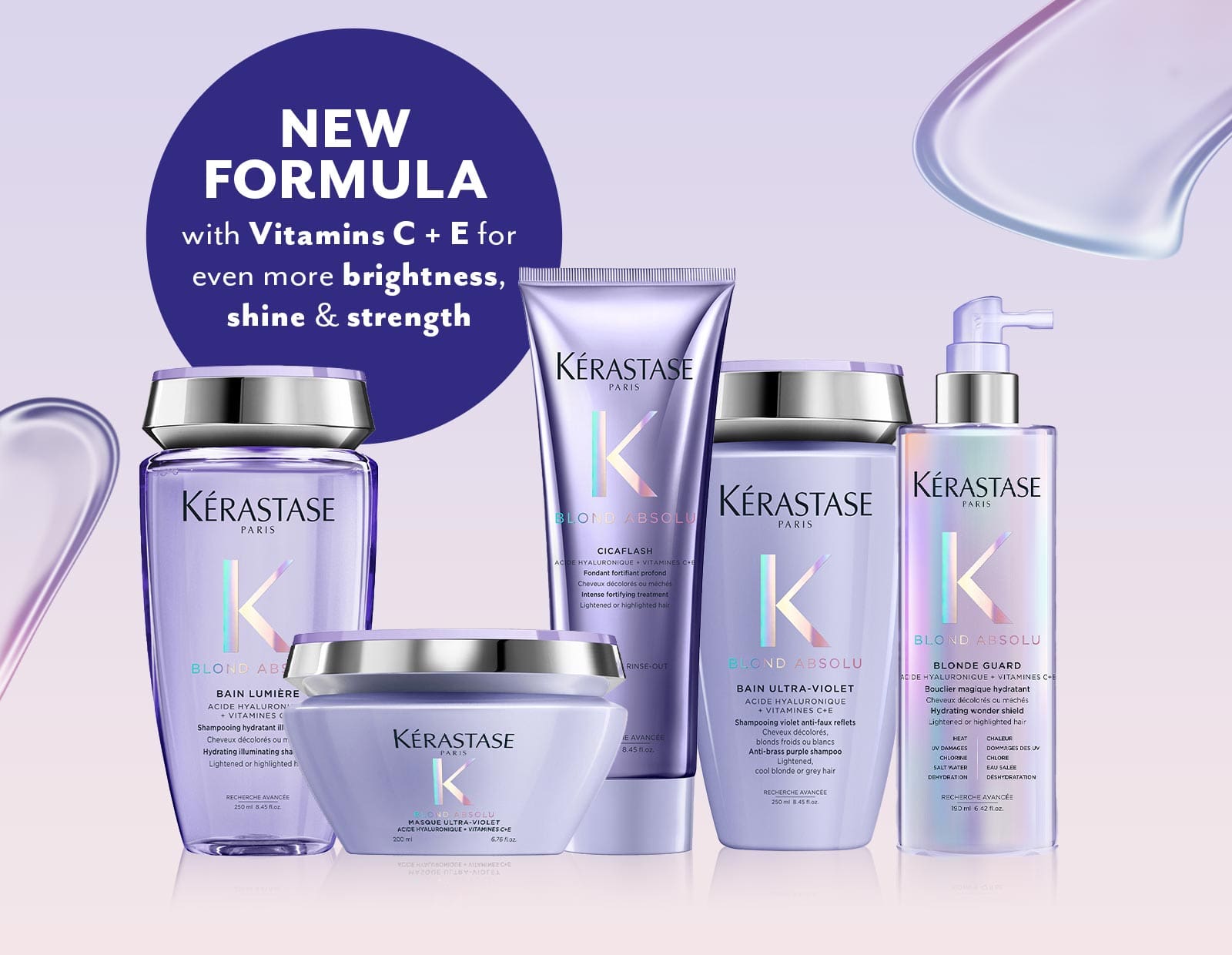 Image of An image of the new Blonde Absolu bottles with a breakout circle