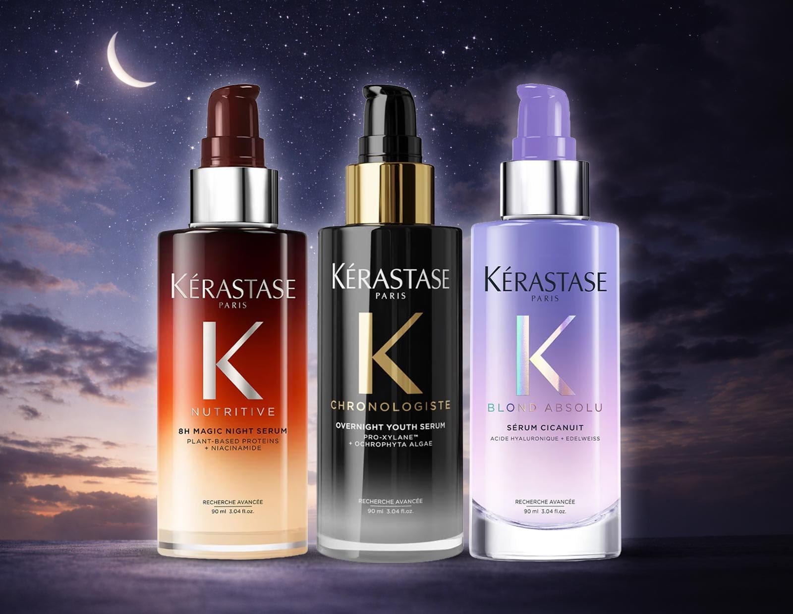 Image of Image of the three night serums.