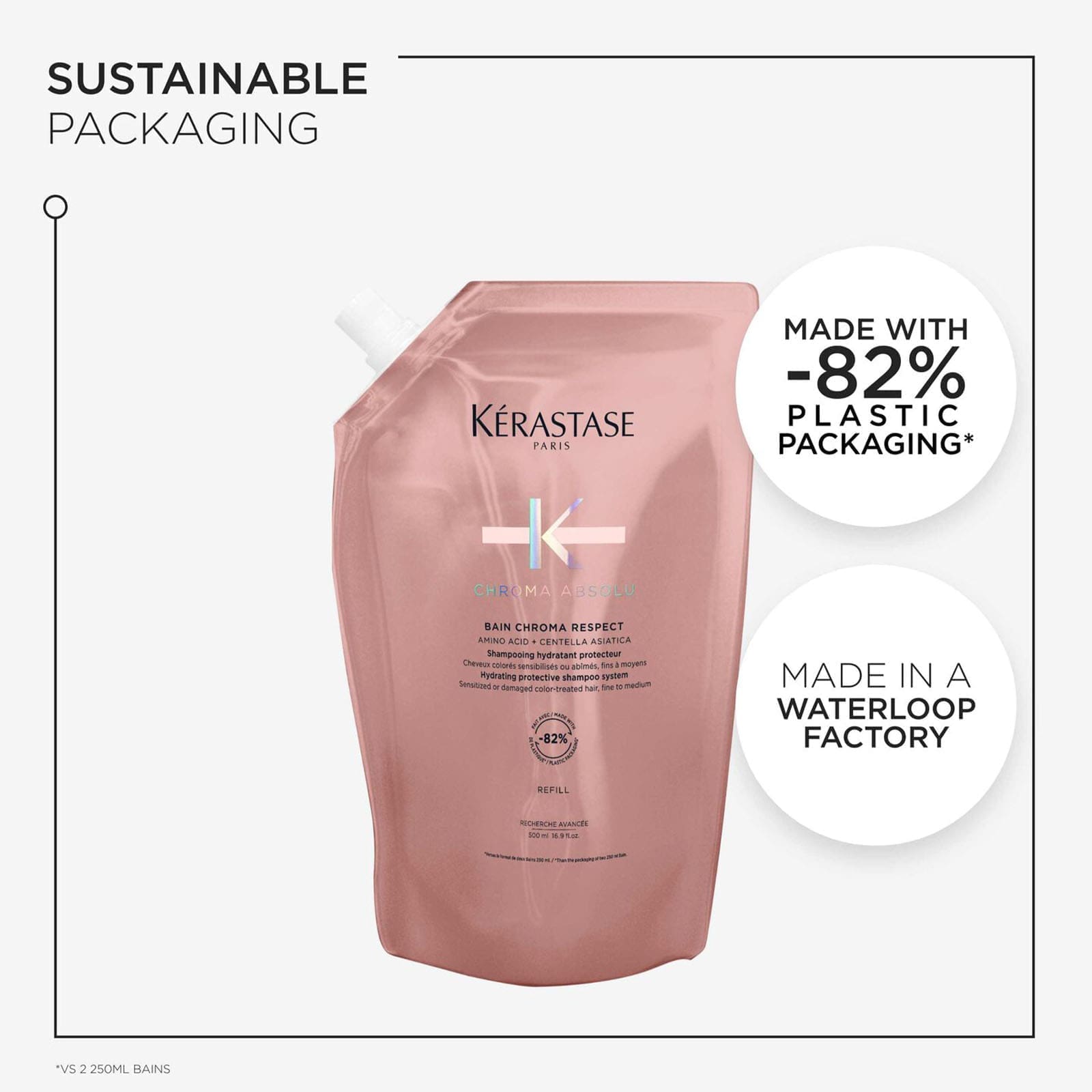 Image of Refill Pouch - Bain Chroma Respect - 500ml
