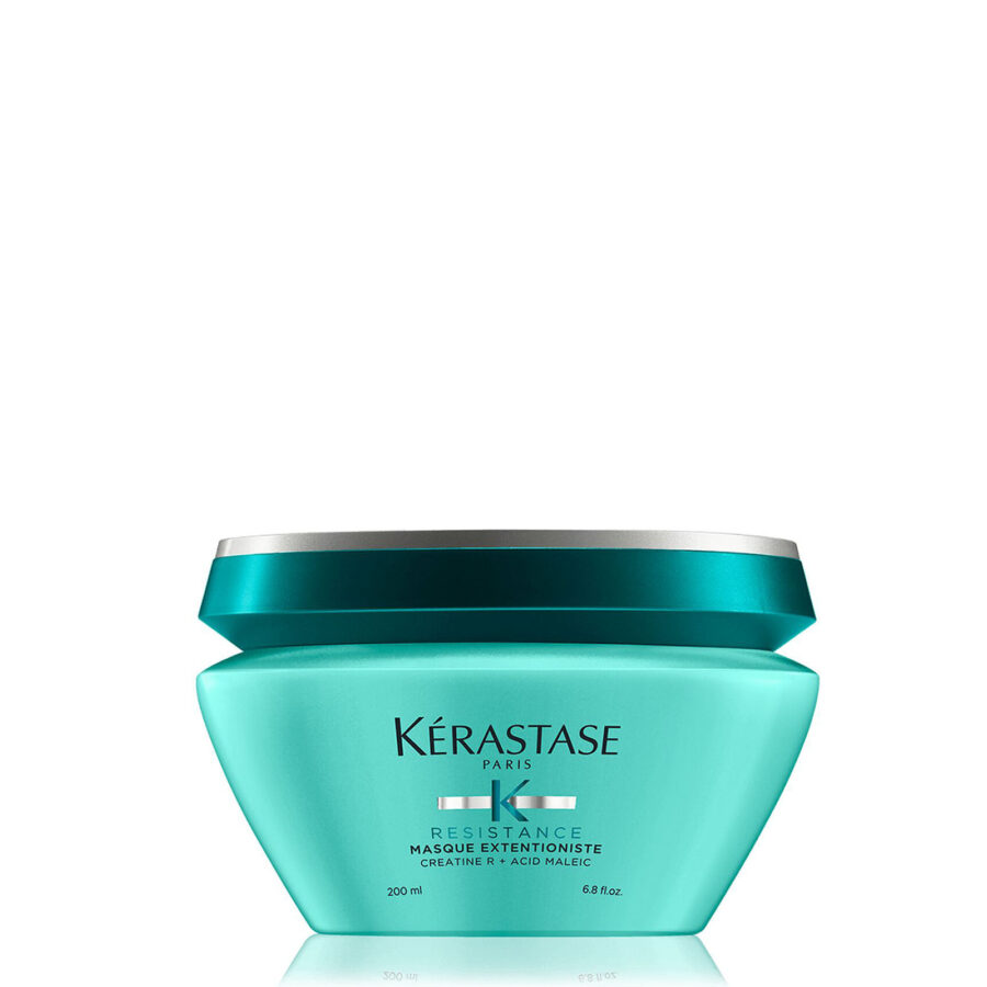 A container of kérastase extenioniste hair mask product.