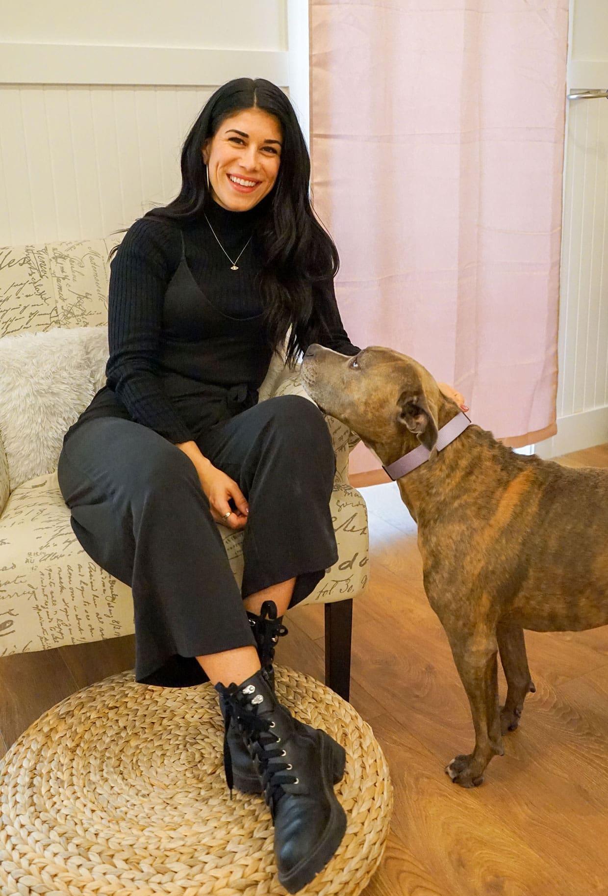 An image of Kaylea and her dog