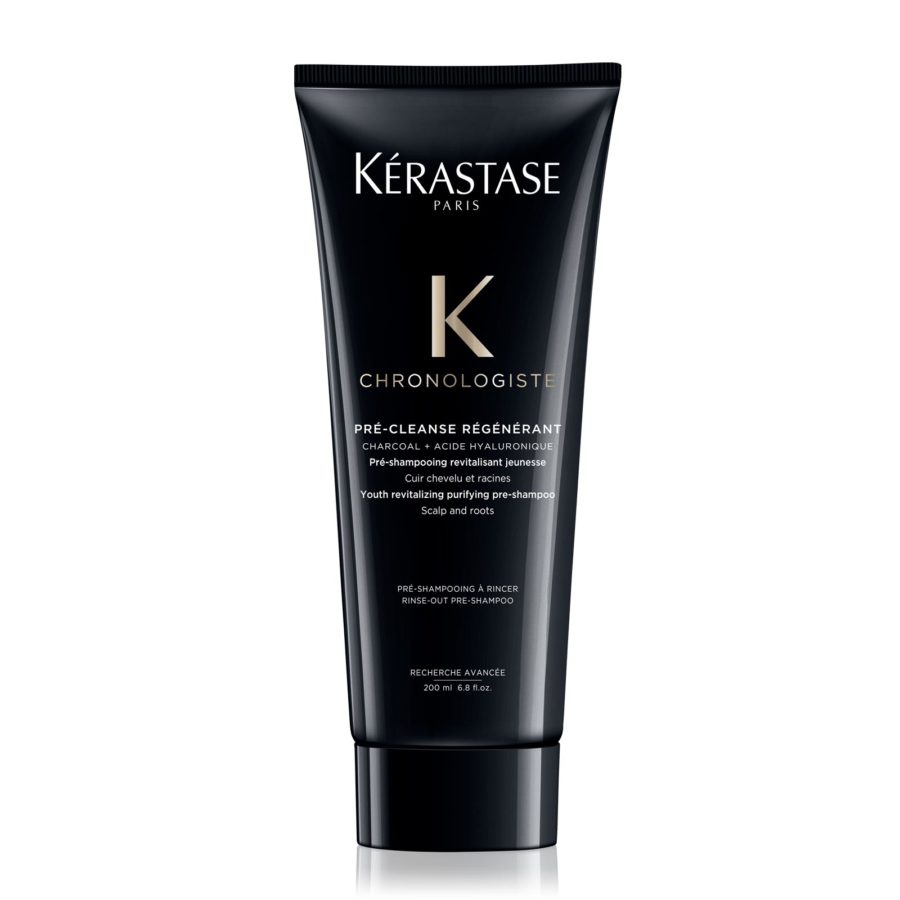 Kérastase chronologiste pre-cleansing regenerant hair care product packaging.