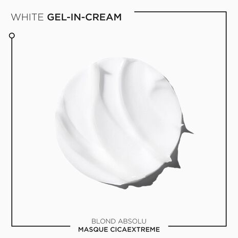 an image of the blond absolu cicaextreme mask texture on a white background.