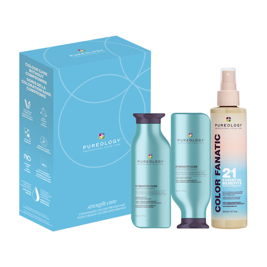Pureology Strength Cure Holiday Kit For Damaged Colour Treated Hair, Pomme Salon Canada
