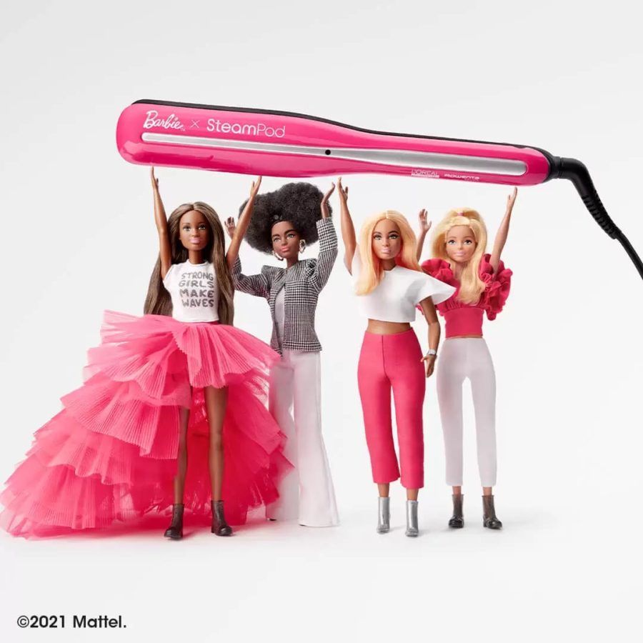 an image with barbies holding the steampod