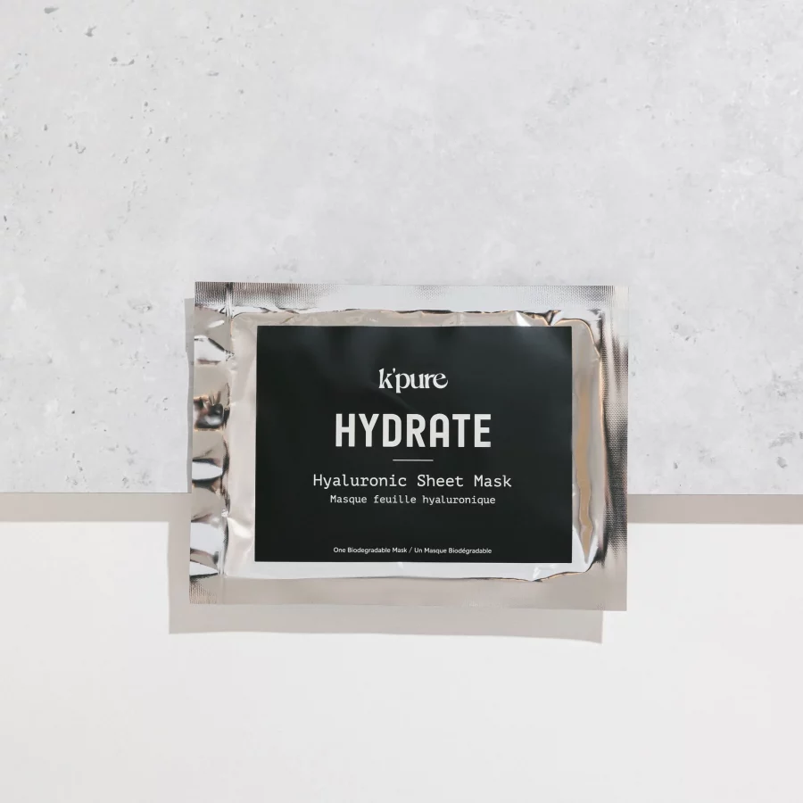 K'pure Naturals Hydrate Hyaluronic Sheet Mask - Organic Skin Care Mask -Pomme Salon, CA