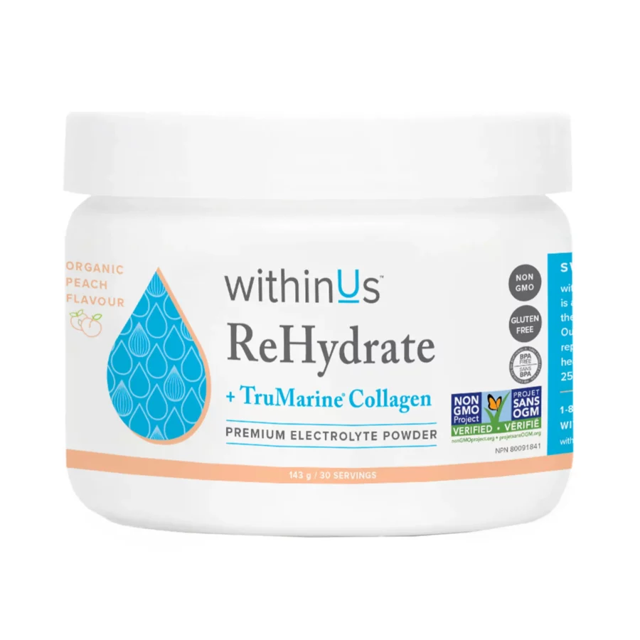Image of Peach ReHydrate TruMarine Collagen Jar sold at Pomme Salon.