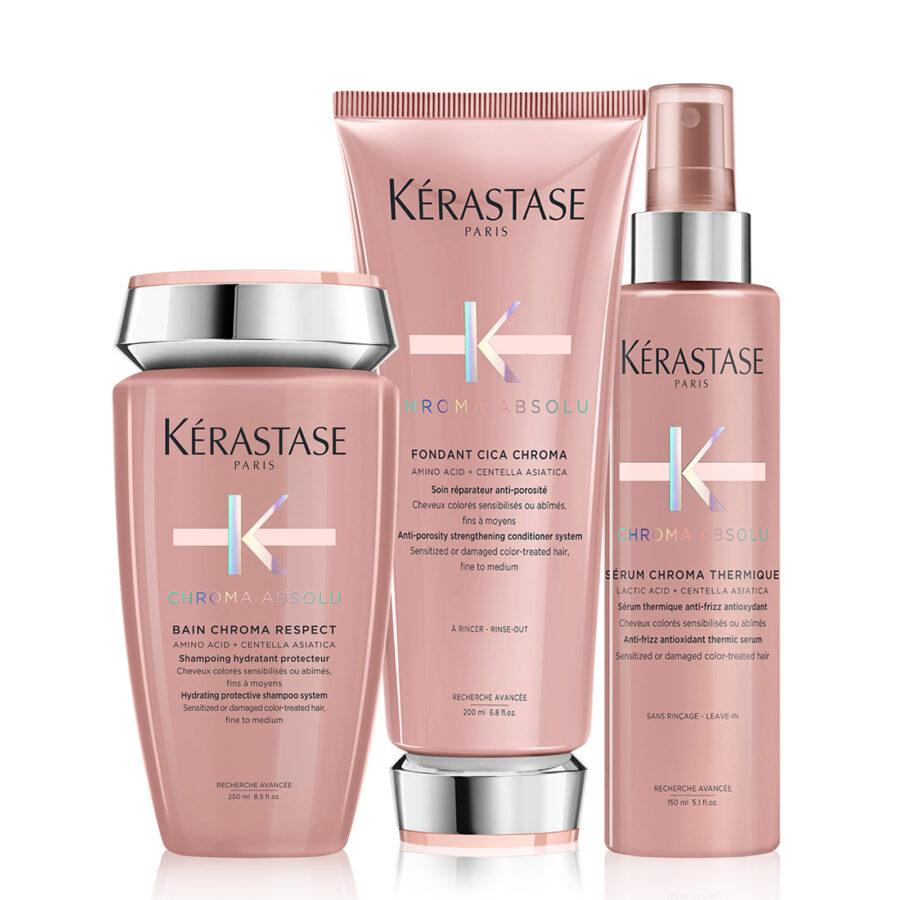 Chroma Absolu Healing Routine for Colour-treated Hair by Kerastase. Order online at Pomme Salon, CA