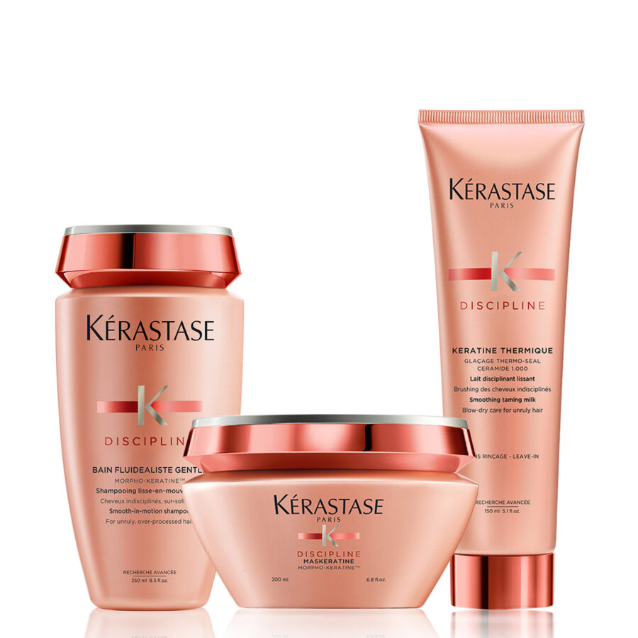 Discipline For Extreme Softness and Frizz-Control Routine for Medium to Thick Hair by Kerastase. Order online at Pomme Salon, CA
