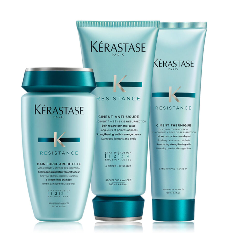 Force Architecte Repair Routine for Damaged Hair by Kerastase. Order online at Pomme Salon, CA