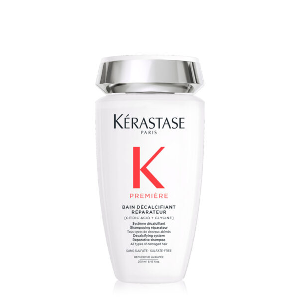 bottle of kerastase premiere shampoo bottle