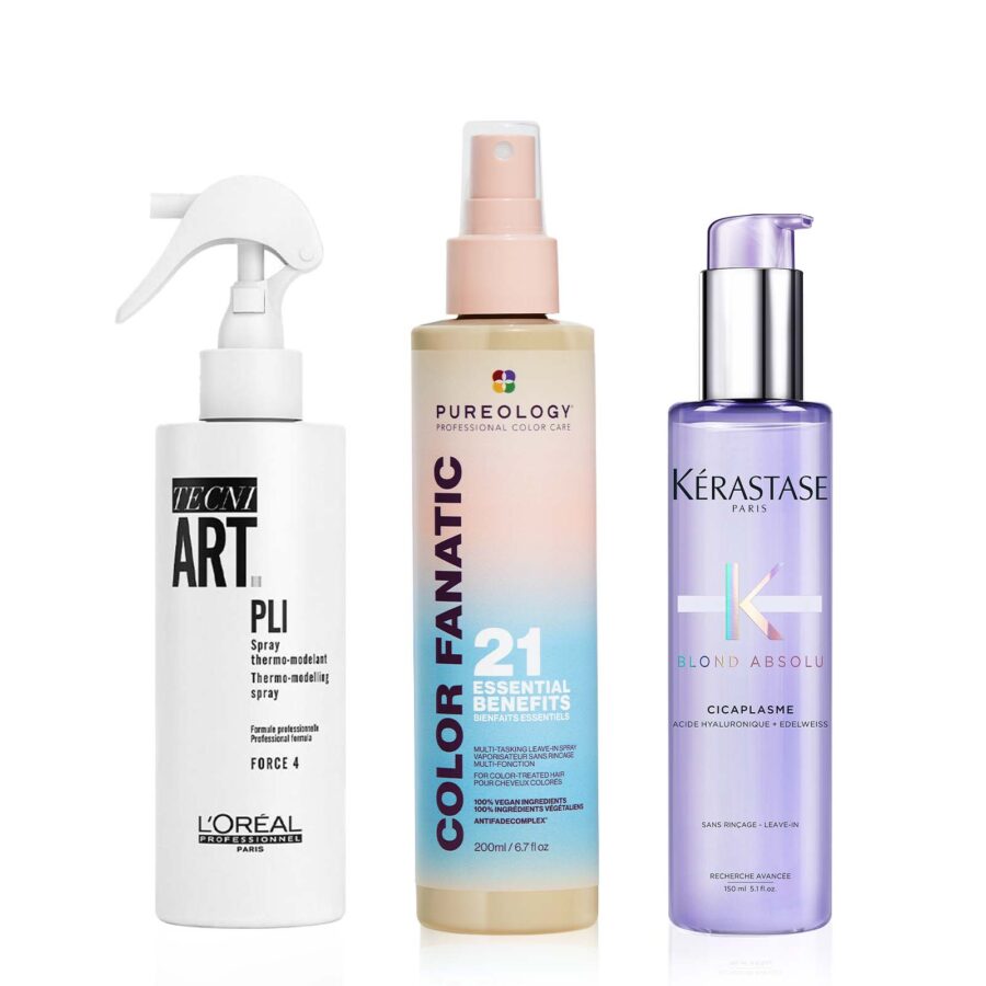 three individual products in one bundled price that is good for thin/fine hair