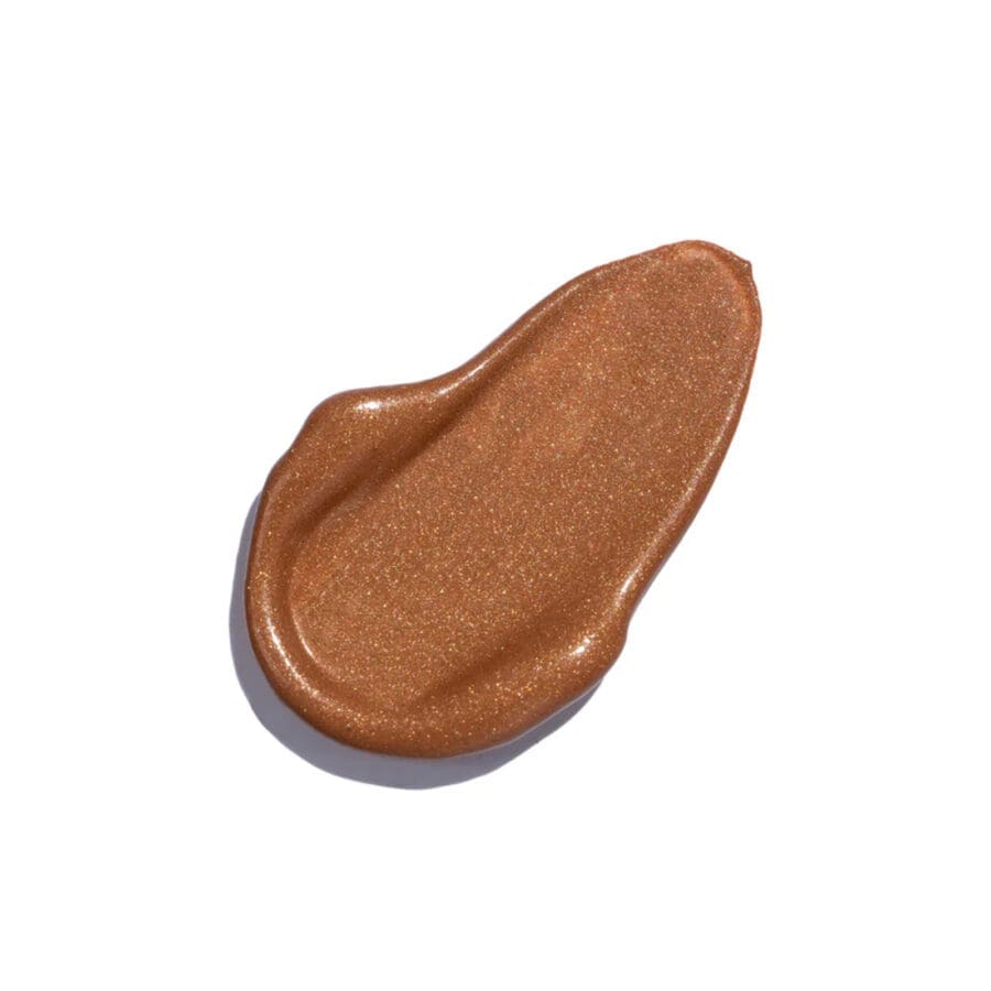 luna bronze cosmic bronzing drops swatch - dark caramel