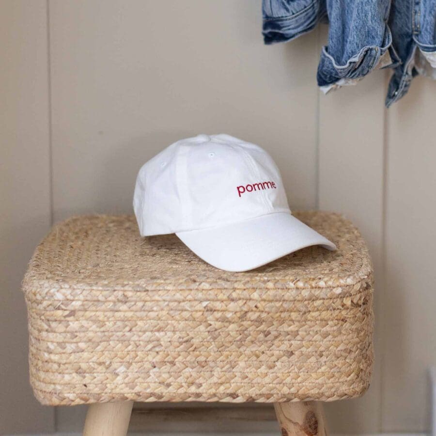 Pomme The Brand - White Baseball Cap