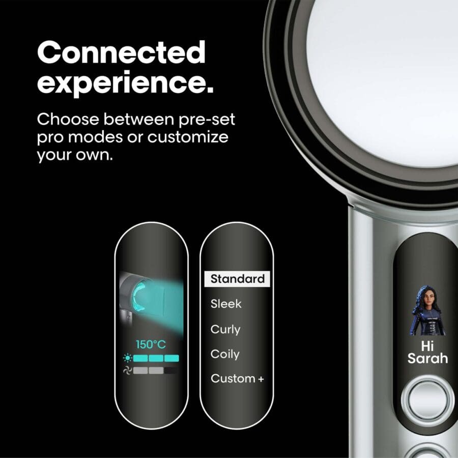 connected experience. use pre-set pro modes or customize your own.