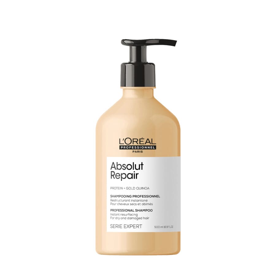 Product shot of L'Oréal Professionnel Absolut Repair Shampoo bottle