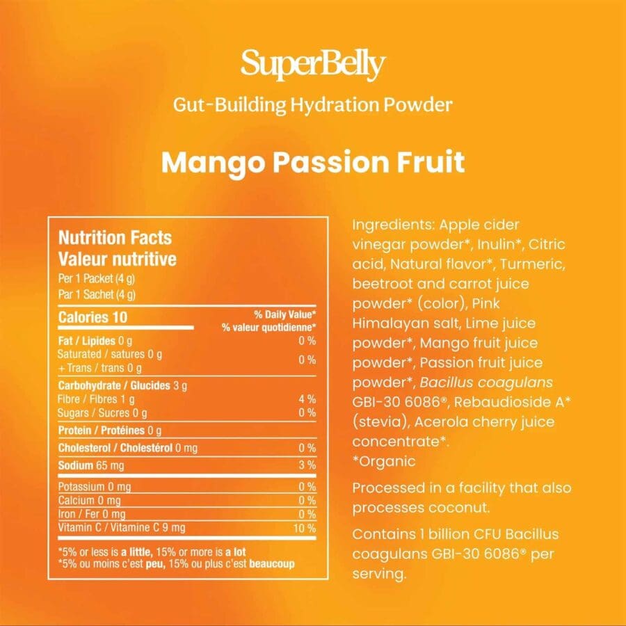 SuperBelly - Mango Passion Fruit - 15 x 4g - Image 5