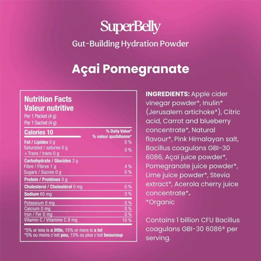 SuperBelly - Açai Pomegranate - 15 x 4g - Image 5