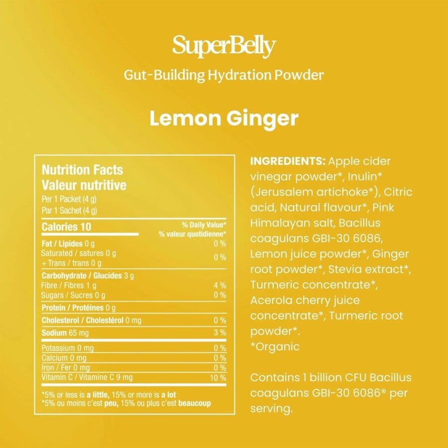 SuperBelly - Lemon Ginger - 15 x 4g - Image 5